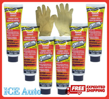 6 Yale Muffler Cement 6oz ounce Tubes Exhaust Putty Walker Bundle w/ Gloves  picture