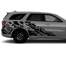 Wrap nightmare Graphics for Dodge Durango rear fender door Design Sticker skull picture