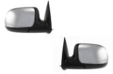 Power Mirrors For Chevy Silverado GMC Sierra 1999-2002 Without Heat Chrome Pair picture