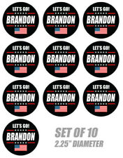 Let's Go Brandon Biden Vinyl Decal Sticker Save America USA Flag hard hat 2.25