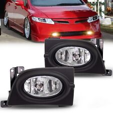 For 06-08  Honda Civic 4Door Sedan Bumper Fog Lights with Siwtch and Wiring Kit picture