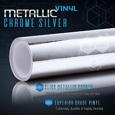 Silver Chrome Mirror Vinyl Wrap Film Sticker Decal Bubble Free Air Release picture