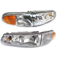 Halogen Headlight Set For 1997-05 Buick Century 97-04 Regarl Left and Right Pair picture