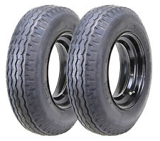 2 ZEEMAX Highway Trailer Tire Wheel Assembly 8-14.5 8x14.5 14-Ply w/6x14.5 Rim picture