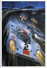 Porsche 917/Ferrari 512S Daytona 1971 Car Poster Stunning Artwork Own It picture