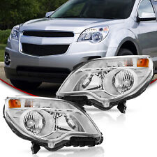 For 2010-2015 Chevy Equinox LS / LT Halogen Chrome Headlights Lamp LH+RH w/ Bulb picture