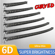 Slim Curved 20 26 32 38 44 50 LED Light Bar Single Row Off Road Driving ATV SUV picture