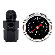 Liquid 0-30psi Fuel Pressure Gauge Regulator Gauge 1/8