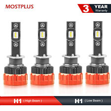 4PCS H1 LED Headlight High Low Beam Combo Bulbs 6000K White Total 160W picture
