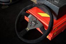MOMO MonteCarlo 350mm 14' Suede Leather Thickened Spoke Sport Steering Wheel picture