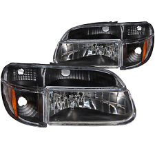 Headlights 4Piece Black Fits 95-01 Ford Explorer/97 Mercury Mountaineer picture