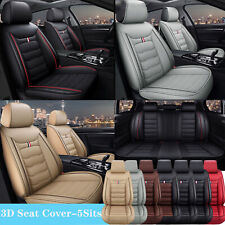 For Honda Full Set Deluxe PU Leather Car Seat Cover 5-Seat Front Rear Protector picture