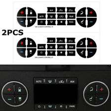 2PC AC Dash Button Repair Kit Decal Stickers Replacement For Chevrolet GMC Tahoe picture