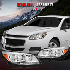 Fits Chevy Malibu 2013 2014 2015 Headlights Projector Chrome Housing Headlamps picture