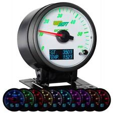 3in1 GLOWSHIFT WHITE FACE DURAMAX DIESEL COMBO GAUGE BOOST PYROMETER TRANS TEMP picture