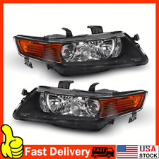 For 2004-2008 Acura TSX CL7 Style Projector Headlights CL9 Chrome Clear Factory picture