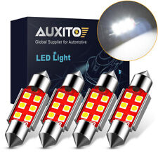 White LED Interior Lights 4x AUXITO 36MM Canbus Festoon LED Dome Map Bulb DE3423 picture