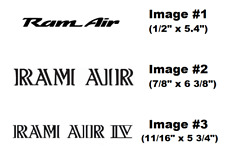 (2X) RAM AIR and RAM AIR IV Hood Decal Sticker Pontiac GTO Firebird Trans Am picture