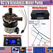 Electric 100W 12V Large-flow Engine Brushless Water Pump W/ PWM Signal Generator picture