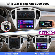 6+128G For 2000-07 Toyota Highlander Apple Carplay Car Radio Android 12 Navi GPS picture