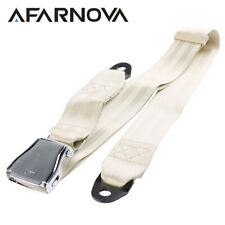 1X Beige 2 Point Harness Cars Adjustable Seat Strap Seat Belt Fits LXS picture