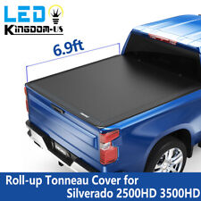 For 2020-2024 Chevy Silverado 2500 3500HD 6.9Ft Bed Soft Roll Up Tonneau Cover picture