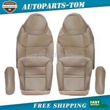 Fits 2000 2001 Ford Excursion Limited Front Bottom Top Leather Seat Cover Tan picture