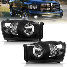 Fits 2006-2008 Dodge Ram 1500 2500 3500 Headlights Headlamps Left+Right Side picture