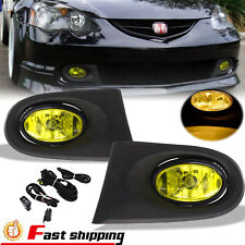 Fit 02-04 Acura RSX Coupe Type-S Yellow Lens Front Bumper Driving Fog Light Lamp picture