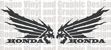 Honda Wings (skulls) Logo Decal / Sticker - Pair picture
