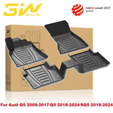 3W Floor Mats For Audi Q5 2009-2024/2018-2024 Audi SQ5 All Weather Floor Liner picture