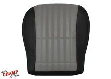 2002 Chevy Camaro 35th Anniv Ed-Driver Side Bottom Leather Seat Cover Black/Gray picture