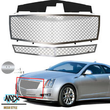 For 2008-2013 Cadillac CTS Stainless Steel Wire Mesh Grille Grill Insert Combo picture