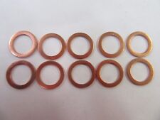 10PC. COPPER OIL DRAIN PLUG GASKET WASHER (007603-014106)  MERCEDES-BENZ 16-17 picture