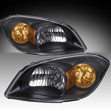 For 2005-2010 Chevy Cobalt 07-10 Pontiac G5 05-06 Pursuit Black Lamps Headlights picture