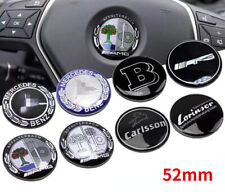 For Car 3D Emblem 52mm Steering Wheel Logo Badge Cover Sticker ABS picture