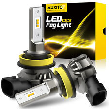 AUXITO Lamp H11 H8 H9 Amber Yellow LED Fog Light DRL Bulbs Super Bright 6000LM picture
