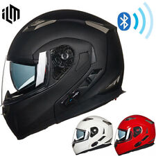 ILM Bluetooth Integrated Motorcycle Helmet Modular Flip Up Full Face IntercomDOT picture