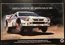 Lancia Campione Del Mondo Rally 1983 Orig.Car Poster Extremely Rare Own It 😎 picture