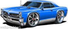 1966 1967 Pontiac GTO 389 400 Cartoon Car Wall Graphic Decal Stickers Boys Room  picture