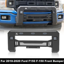 For 2018-2020 Ford F150 Front Bumper Grille w/LED Lights Coated steel Black picture