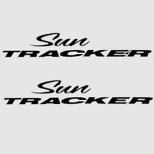 Sun Tracker Boats Logo Decals 158043 | 19 x 3 3/8 Inch Black (Pair) picture