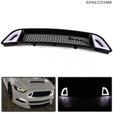Fit For 13-14 Ford Mustang Non-Shelby Front Bumper Upper LED Grille Honbeycomb picture