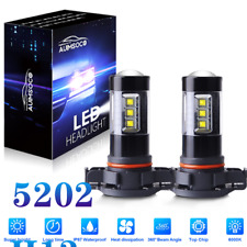 2x 5202 2504 H16 LED Fog Light Bulb Conversion Kit White 60W 6000LM Super Bright picture