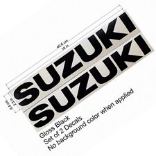 Suzuki GLOSS BLACK decals 750 stickers 600 gsxr 1000 sv 650 250 gsx f 8r moto gp picture