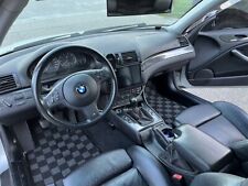 P2M for BMW E46 1999-06 3-Series Sedan Coupe Front Rear Checkered Race Floor Mat picture