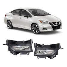 For 2020 2021 Nissan Versa Fog Lights Lamps with  Bezel and  Set L&R Side picture