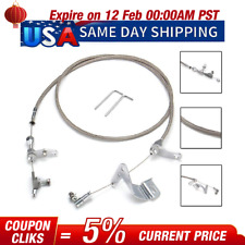 Braided Stainless Kickdown Cable Kit for 727 Torqueflite Mopar Dodge Chrysler U* picture