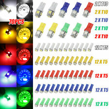 70Pcs Car T5+T10 5050SMD LED Instrument Panel Cluster Dash Light Bulbs Indicator picture