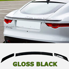 FITS 2013-17 JAGUAR F-TYPE COUPE GLOSS BLACKDUCKBILL TRUNK SPOILER WING 3pcs picture